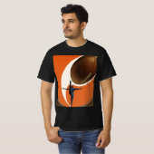 ヴィンテージスポーツ，サッカー選手がボールを蹴る Tシャツ (正面フル)