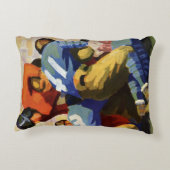 ヴィンテージスポーツ，サッカー選手 アクセントクッション (裏面)