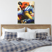 ヴィンテージスポーツ,サッカー選手 キャンバスプリント (インサイチュ (寝室))