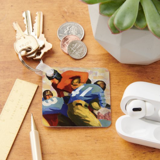 ヴィンテージスポーツ，サッカー選手 キーホルダー (デスク)