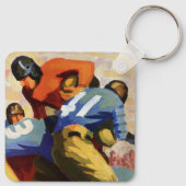 ヴィンテージスポーツ，サッカー選手 キーホルダー (裏面)