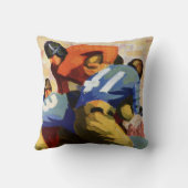 ヴィンテージスポーツ，サッカー選手 クッション (裏面)