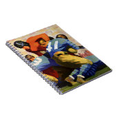 ヴィンテージスポーツ，サッカー選手 ノートブック (右側)