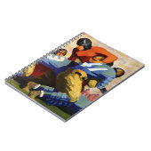 ヴィンテージスポーツ，サッカー選手 ノートブック (左側)