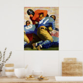 ヴィンテージスポーツ,サッカー選手 ポスター (キッチン)