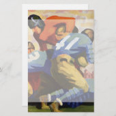 ヴィンテージスポーツ,サッカー選手 便箋 (正面/裏面)