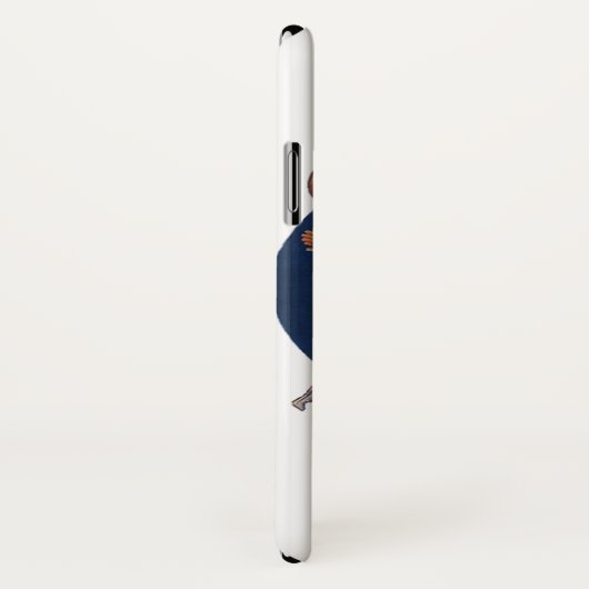 ヴィンテージスポーツ,テニス選手がラケットでクラッシュ Case-Mate iPhoneケース (裏面/右)