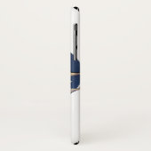 ヴィンテージスポーツ，テニス選手がラケットでクラッシュ Case-Mate iPhoneケース (裏面/左)