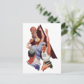 ヴィンテージスポーツ，バスケットボールの選手 ポストカード (スタンド正面)