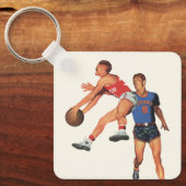 ヴィンテージスポーツ,バスケットボール選手 キーホルダー (正面)
