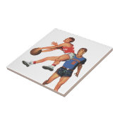 ヴィンテージスポーツ，バスケットボール選手 タイル (側面)