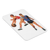 ヴィンテージスポーツ，バスケットボール選手 マグネット (右側)