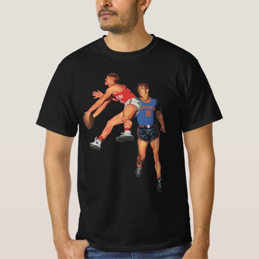 ヴィンテージスポーツ,バスケットボール選手 Tシャツ (正面)