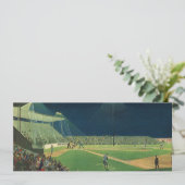 ヴィンテージスポーツ，夜の野球ゲーム (スタンド正面)