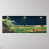 ヴィンテージスポーツ，夜の野球ゲーム ポスター (正面)