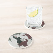 ヴィンテージスポーツ，女子バスケットボールの試合出場 コースター (側面)