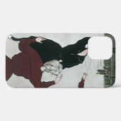 ヴィンテージスポーツ，女子バスケットボールの試合出場 Case-Mate iPhoneケース (裏面 (横))