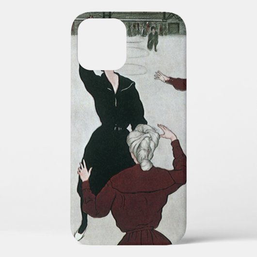 ヴィンテージスポーツ，女子バスケットボールの試合出場 Case-Mate iPhoneケース (裏面)