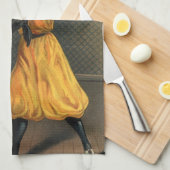 ヴィンテージスポーツ，女子バスケットボールチーム キッチンタオル (四つ折り)