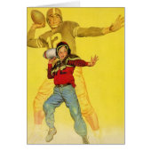 ヴィンテージスポーツ，将来のサッカークォーターバックとしての少年 (正面)