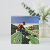 ヴィンテージスポーツ，悲しいサッカーファンとメガホン (スタンド正面)