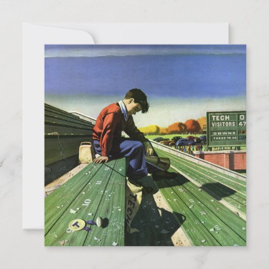 ヴィンテージスポーツ，悲しいサッカーファンとメガホン (正面)