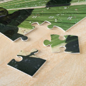 ヴィンテージスポーツ，悲しいサッカーファンとメガホン ジグソーパズル (側面)