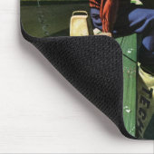 ヴィンテージスポーツ，悲しいサッカーファンとメガホン マウスパッド (コーナー)