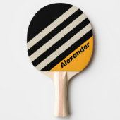 ヴィンテージスポーツ（昆虫）マルハナバチバズストライプズの名前 卓球ラケット (正面)
