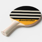 ヴィンテージスポーツ（昆虫）マルハナバチバズストライプズの名前 卓球ラケット (正面アングル)