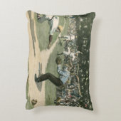 ヴィンテージスポーツ,野球選手が自宅に滑り込む アクセントクッション (裏面(縦))