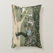 ヴィンテージスポーツ,野球選手が自宅に滑り込む アクセントクッション (正面(垂直))