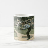 ヴィンテージスポーツ，野球選手が自宅に滑り込む コーヒーマグカップ (中央)