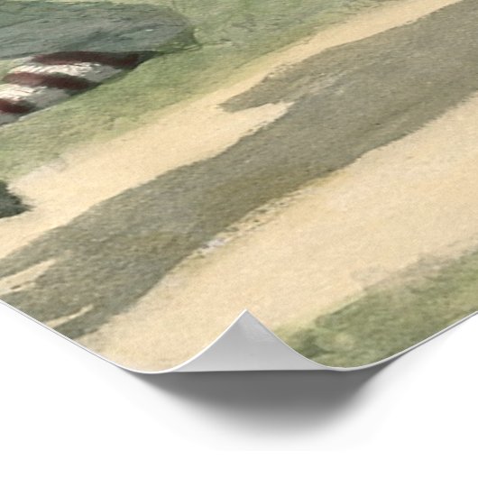 ヴィンテージスポーツ,野球選手が自宅に滑り込む ポスター (角)