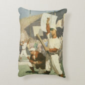 ヴィンテージスポーツ，野球選手 アクセントクッション (裏面(縦))