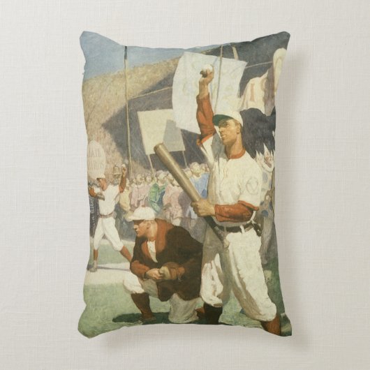 ヴィンテージスポーツ，野球選手 アクセントクッション (正面(垂直))