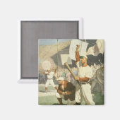 ヴィンテージスポーツ,野球選手 マグネット (正面/裏面)