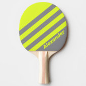 ヴィンテージスポーツHI VISストライプ名 卓球ラケット (正面)