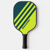 ヴィンテージスポーツHI VIS黄ストライプ色の名前 ピックルボールラケット (裏面)