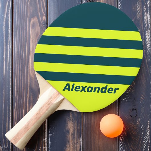 ヴィンテージスポーツHI VIS黄ストライプ色の名前 卓球ラケット