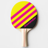 ヴィンテージスポーツSun Glowストライプの名前 卓球ラケット (正面)