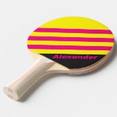 ヴィンテージスポーツSun Glowストライプの名前 卓球ラケット (正面アングル)