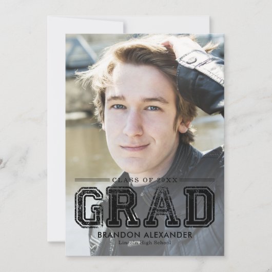 ヴィンテージスポーティ編集可能カラー目盛り 招待状 (正面)