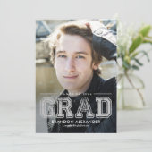 ヴィンテージスポーティ編集可能カラー目盛り 招待状 (スタンド正面)