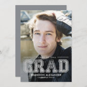 ヴィンテージスポーティ編集可能カラー目盛り 招待状 (正面/裏面)