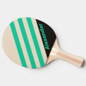 ヴィンテージスポートミッドナイトストライプミントの名前 卓球ラケット (横)