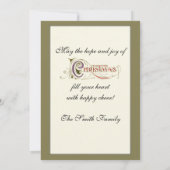 ヴィンテージスマイリングサンタ シーズンカード (裏面)