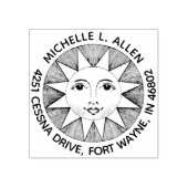 ヴィンテージスマイルサンカスタム差出人住所 ラバースタンプ (インプリント)