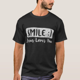 ヴィンテージスマイル愛あなたイエス宗教的信仰Chri Tシャツ