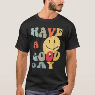 ヴィンテージスマイル顔70sビベイエロースマイルレトロsu tシャツ